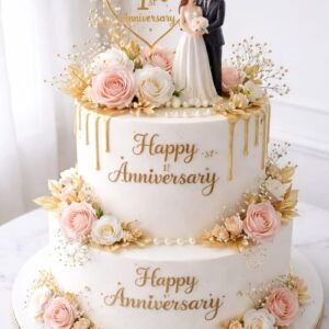 Elegant Wedding Couple Cake-2.5kg