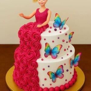 Barbie Butterfly Doll Cake-2kg